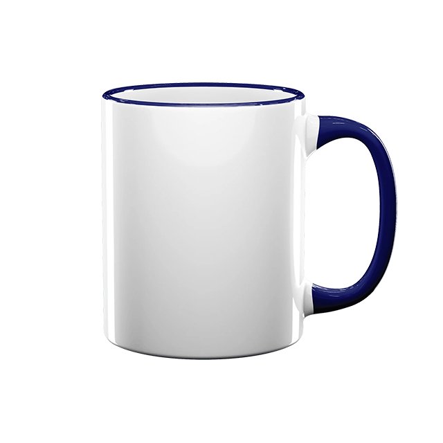 Blue Rim Mug